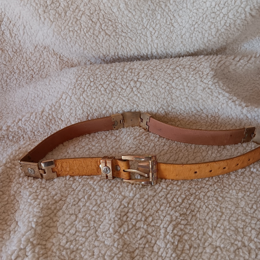 Versace Ostrich Belt